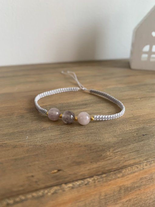 Bracelet pierre naturelle quartz