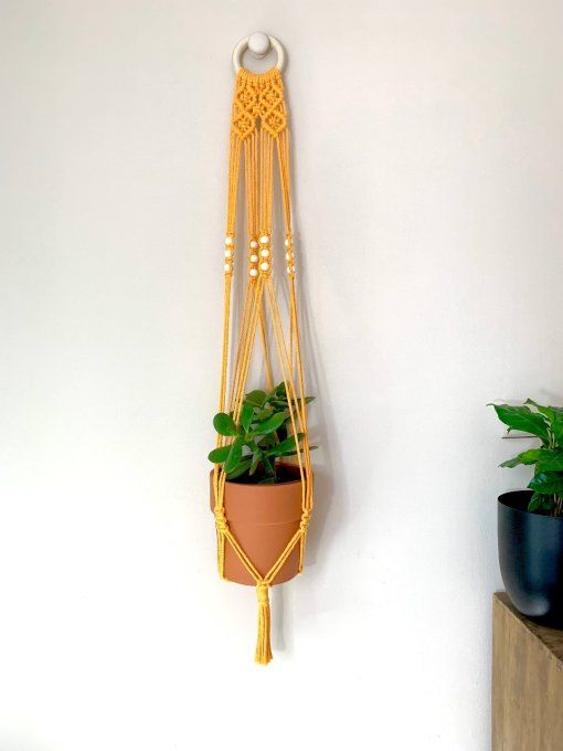 porte-plante-jaune-moutarde
