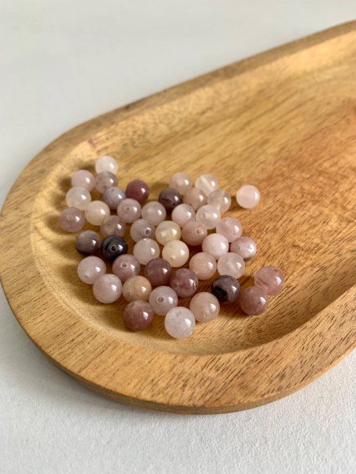 Perles en pierre naturelle quartz