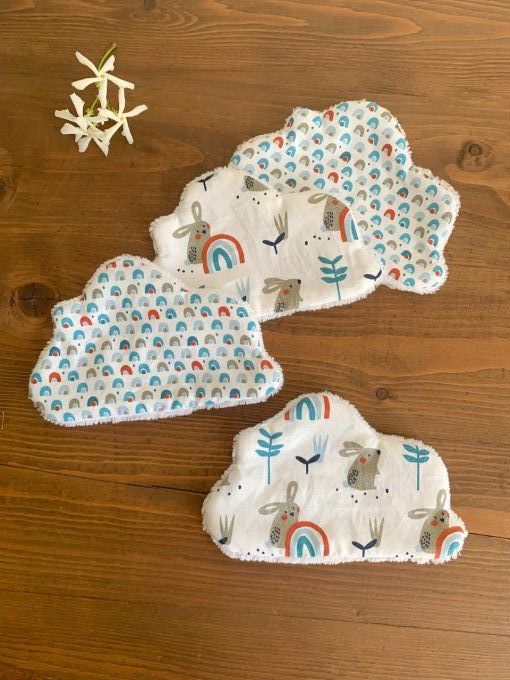 Lingettes bambou forme nuage