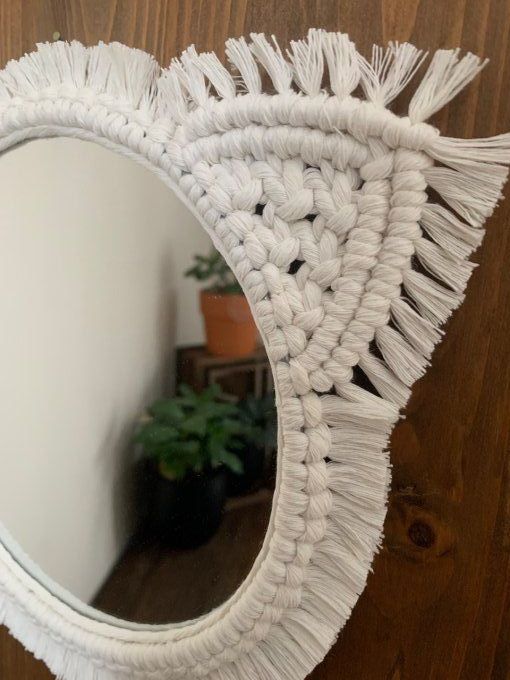 Miroir chat blanc