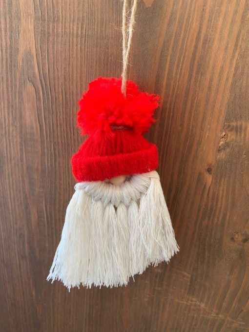 Suspension père Noël rouge 